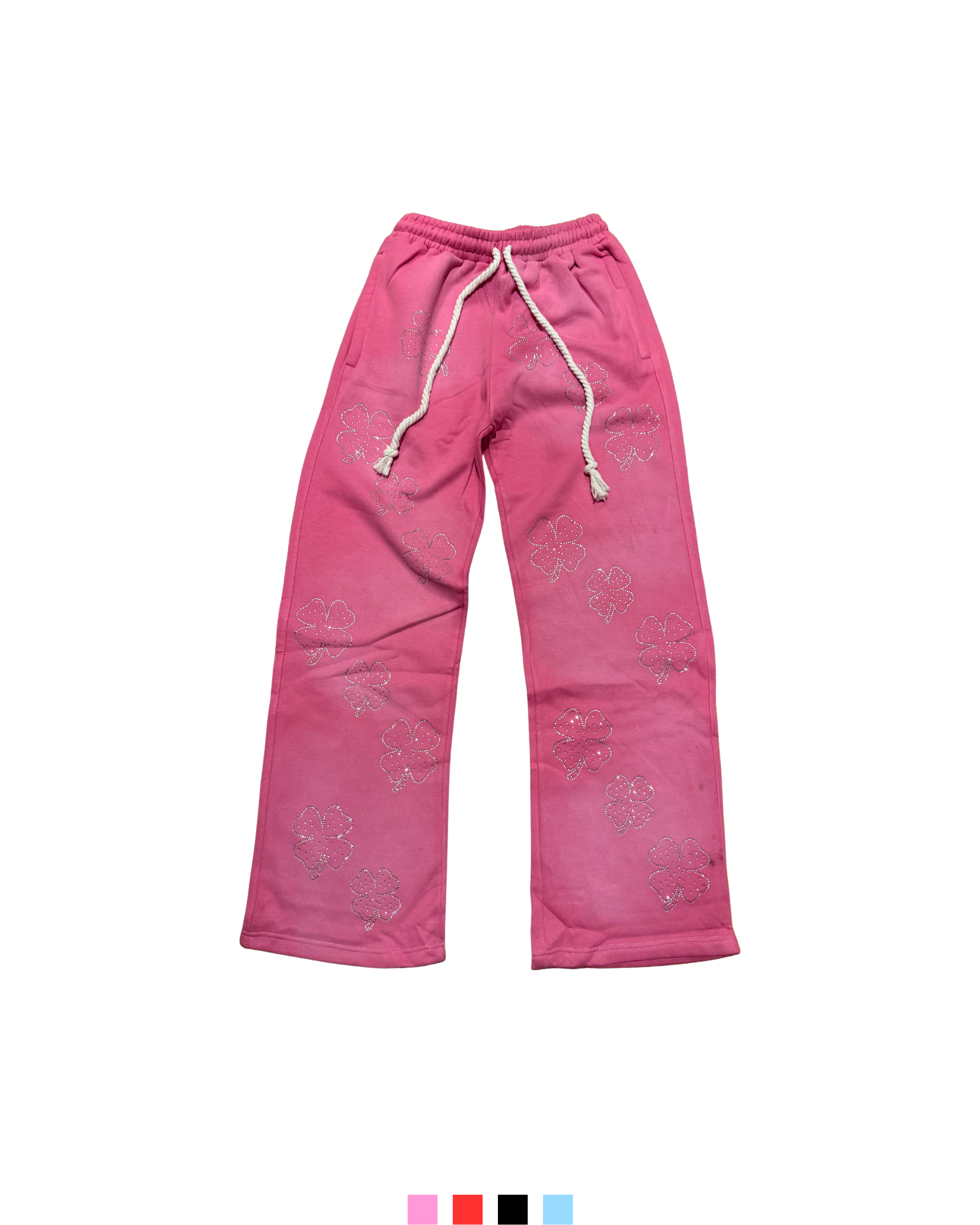 Rhinestone Clover Sweats
