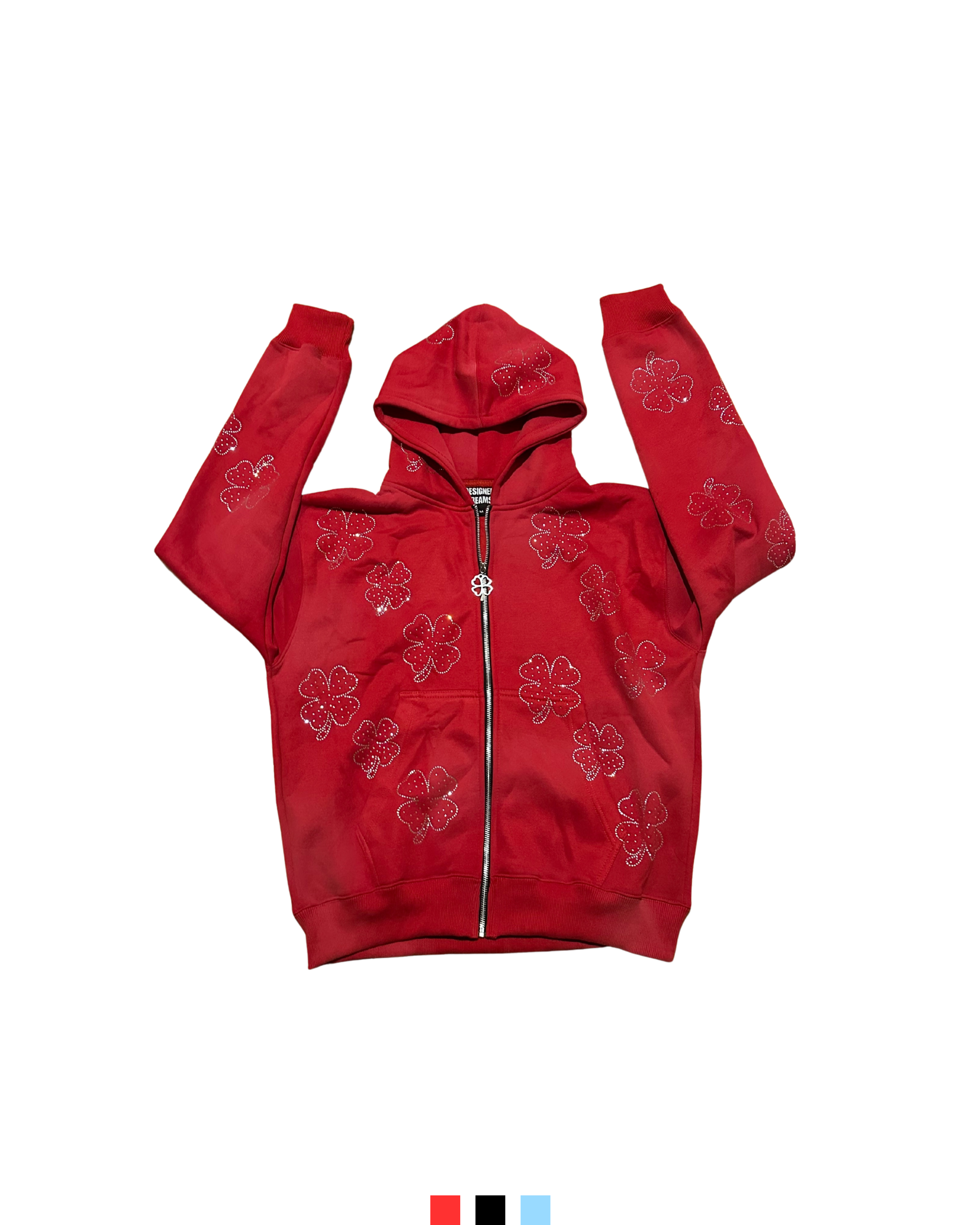 Rhinestone Clover Hoodie