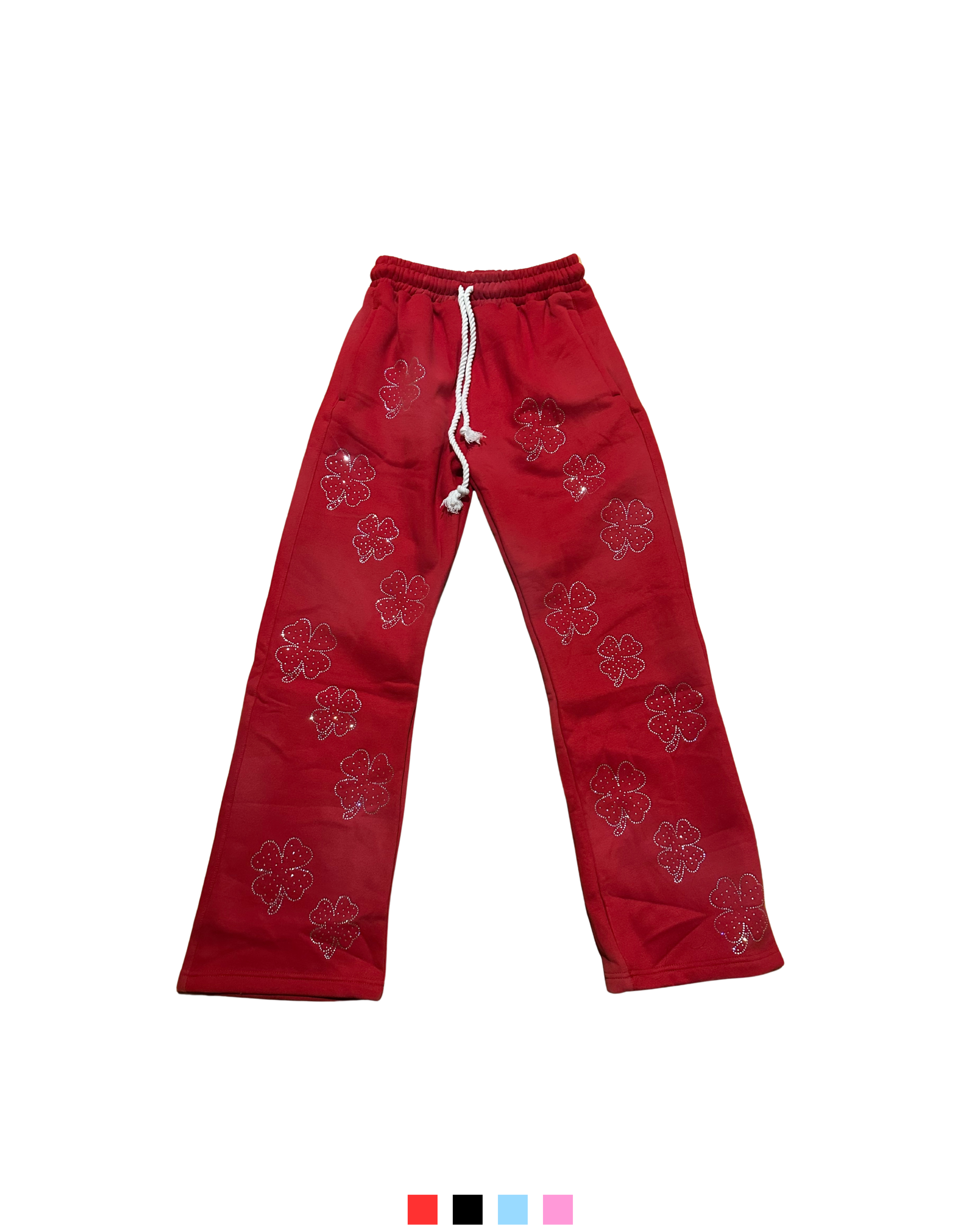 Rhinestone Clover Sweats